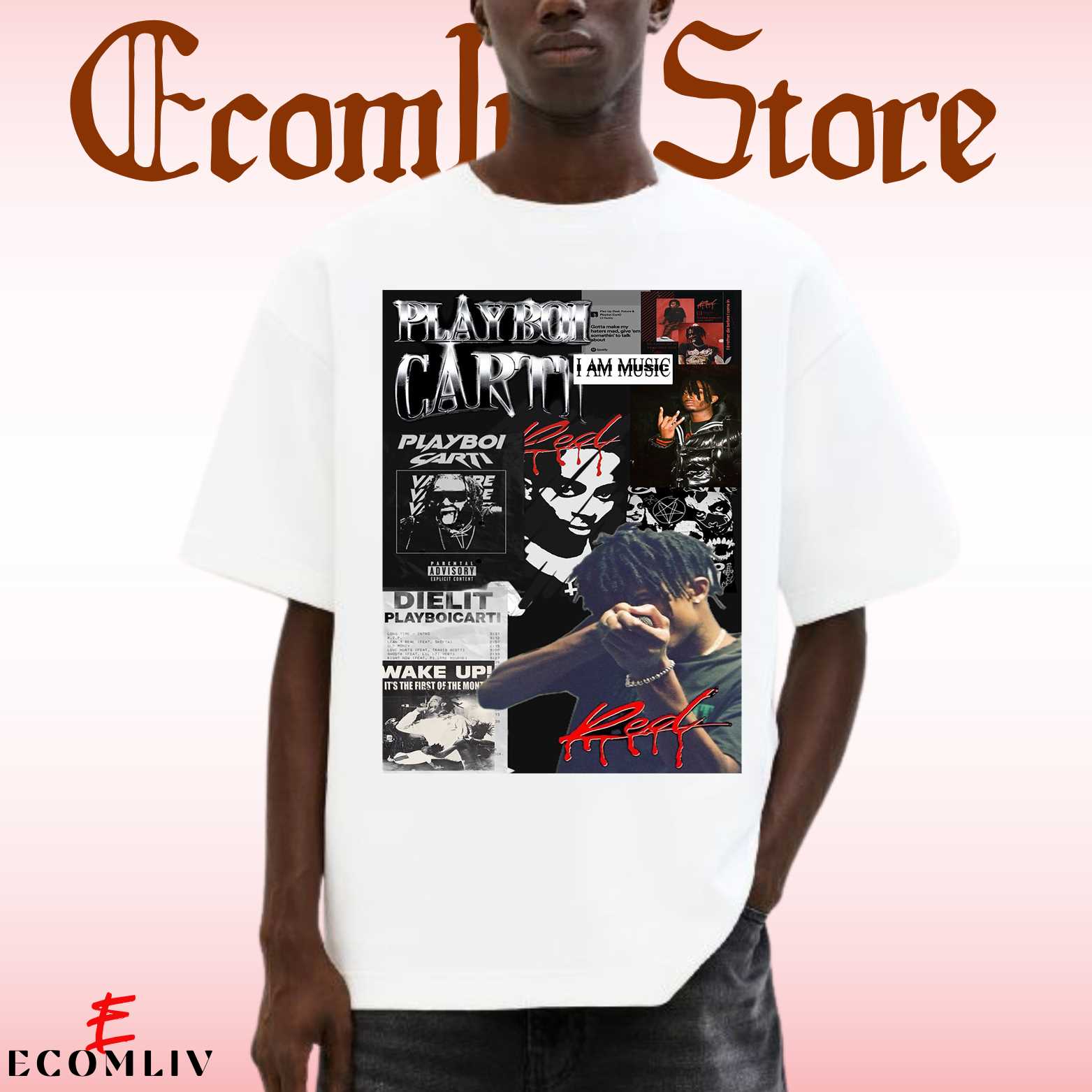 Playboi Carti I Am Music Tour T-Shirt, 2025 Rap Concert Graphic Tee
